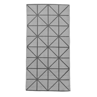 House Doctor Grey Diamond Print Rug