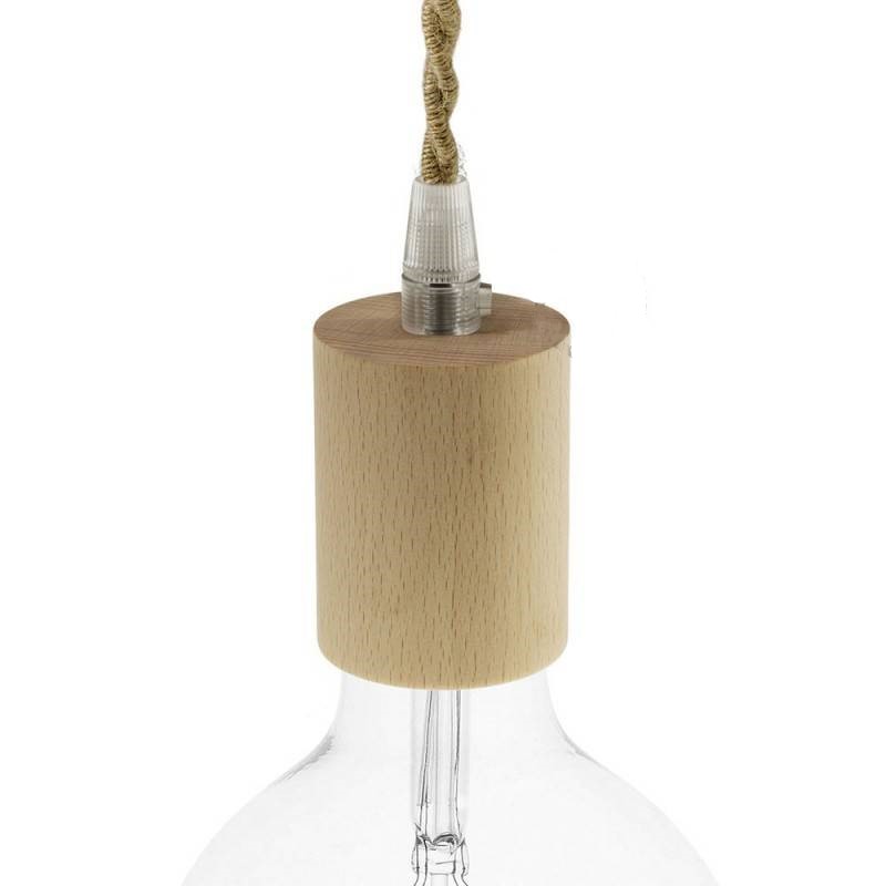 Grace and Grey Natural Wooden Bulb Holder Kit