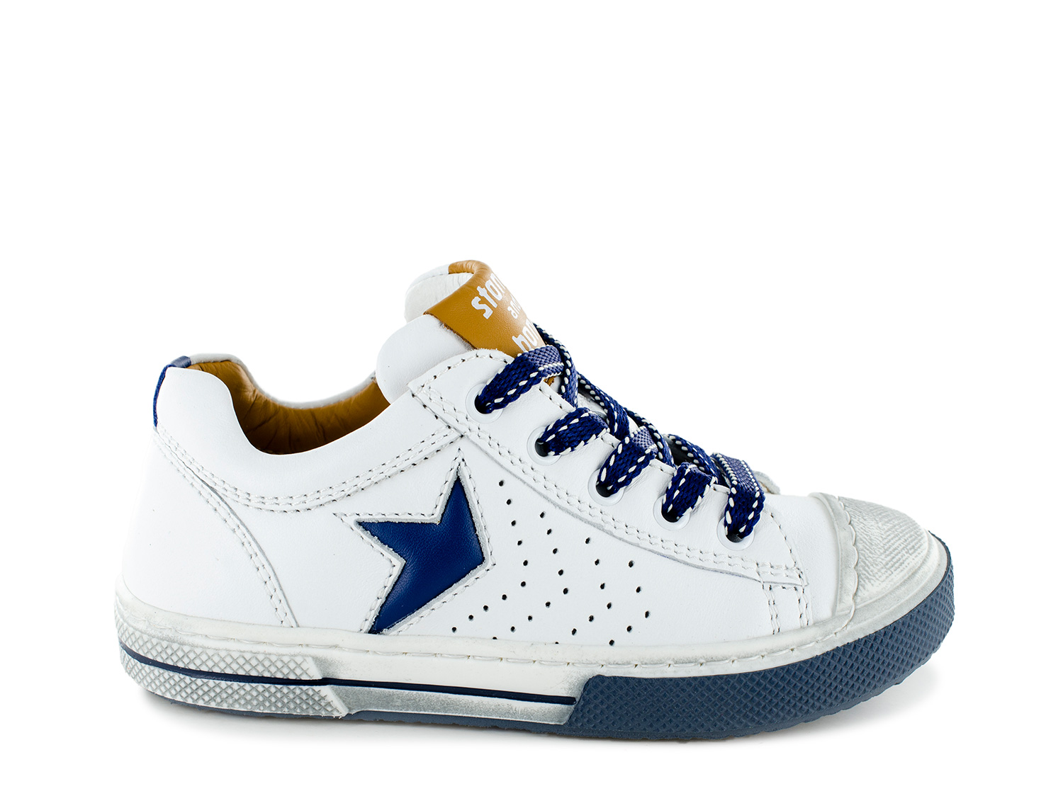 Stones and Bones White and blue children's shoes size 31 to 34