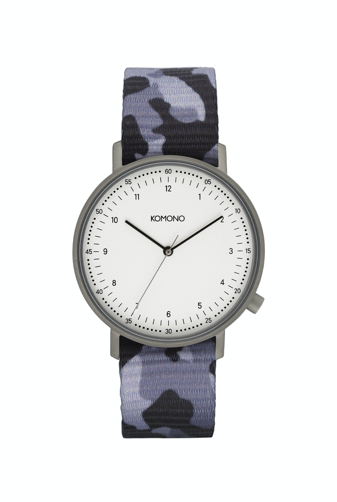 Komono Black Camo Shadow Lewis Watch