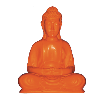 Sunlover Neon Orange Buddha Decoration