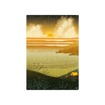 Jago Illustration Sanctuary Camping A4 Print