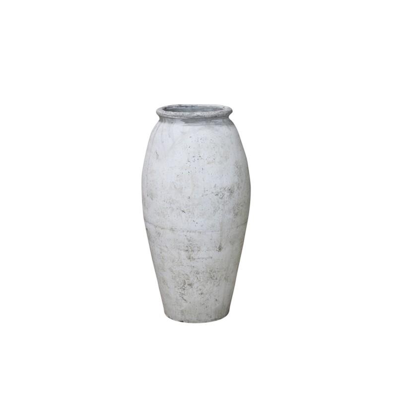 Chic Antique Large Antique White Menton Jar