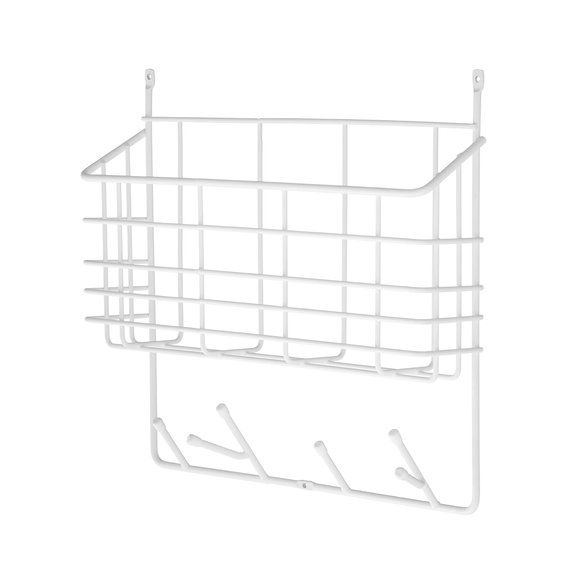 Maze Small Ecofriendly White Wall Storage Basket