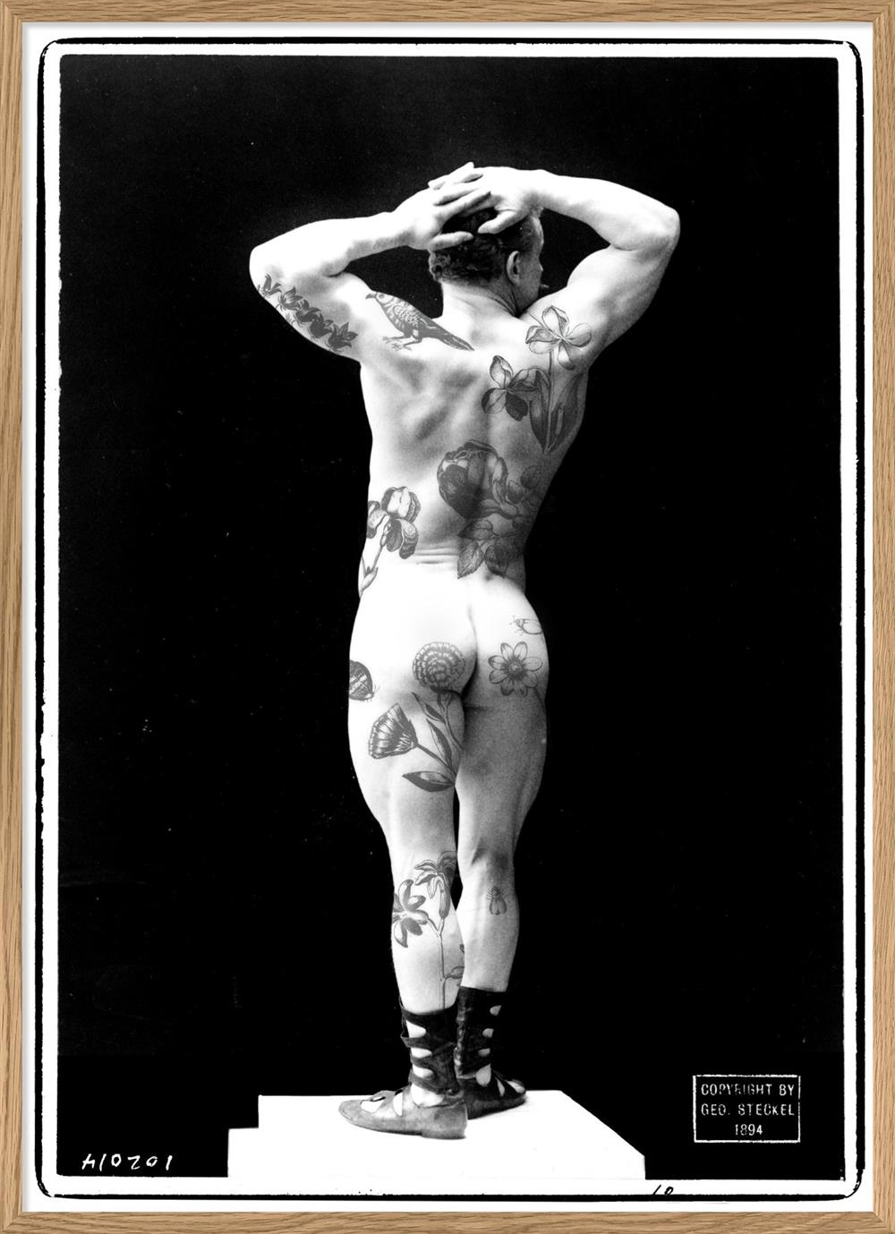  the Dybdahl Company 30 x 40cm Tattooed Guy  Poster