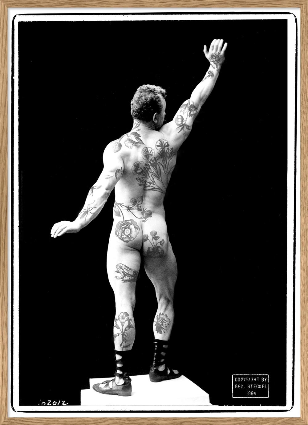  the Dybdahl Company 30 x 40cm Tattooed Guy  Poster