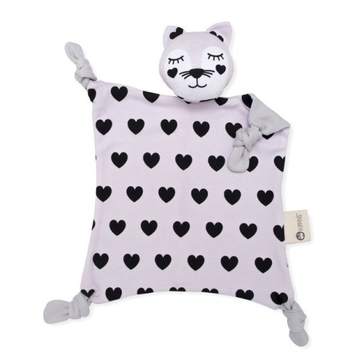 kippins Hearts Kitten Cuddlle Cloth