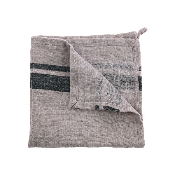 HK Living Natural Striped Linen Napkin Set of 2