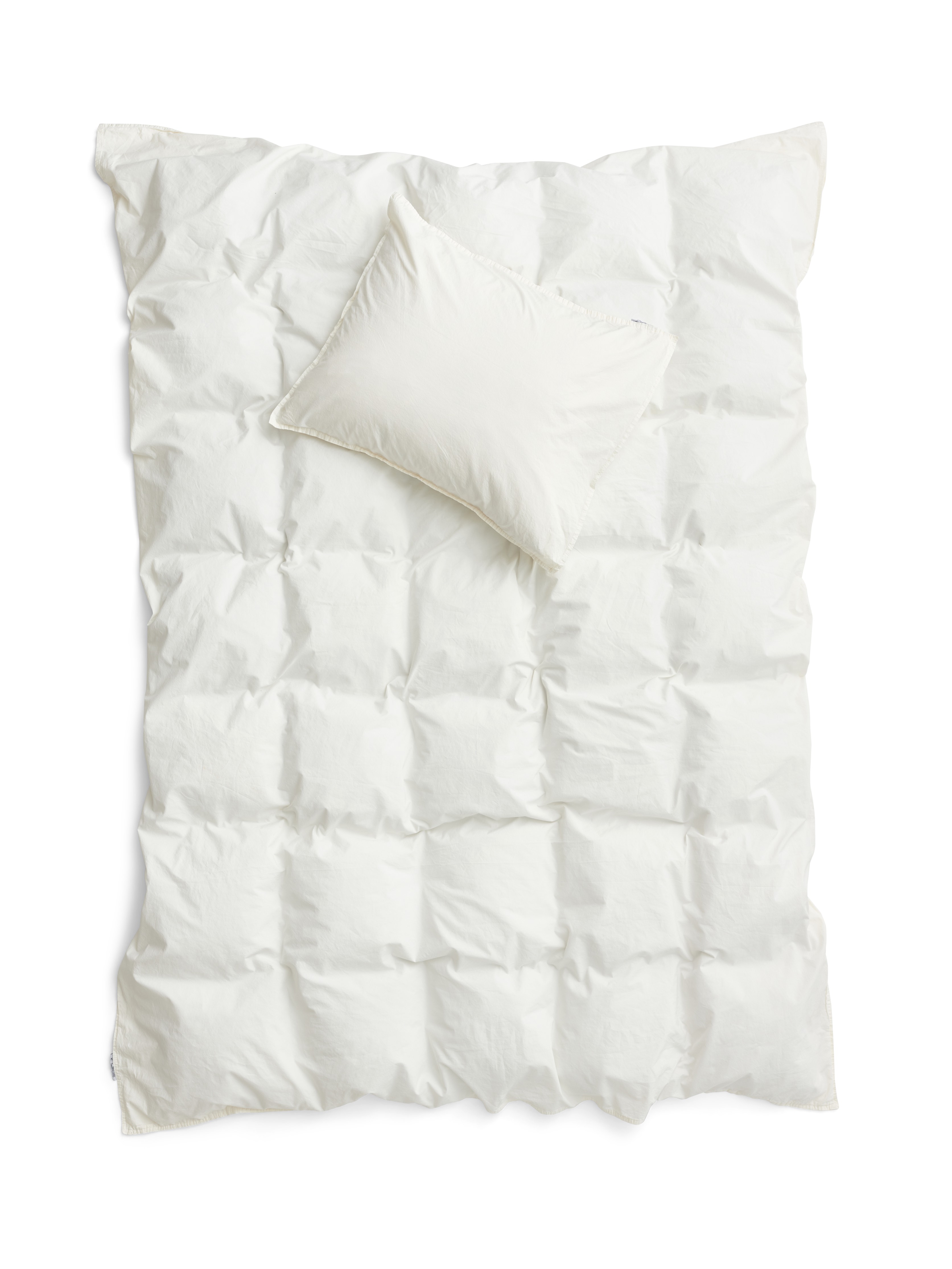 Trouva 150 X 210 Cm Off White Organic Cotton Single Crinkle Duvet