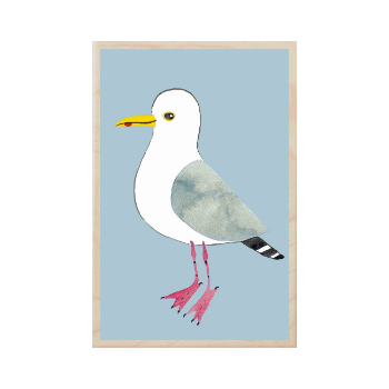 The Wooden Postcard Company Herring Gull Wooden Postcard