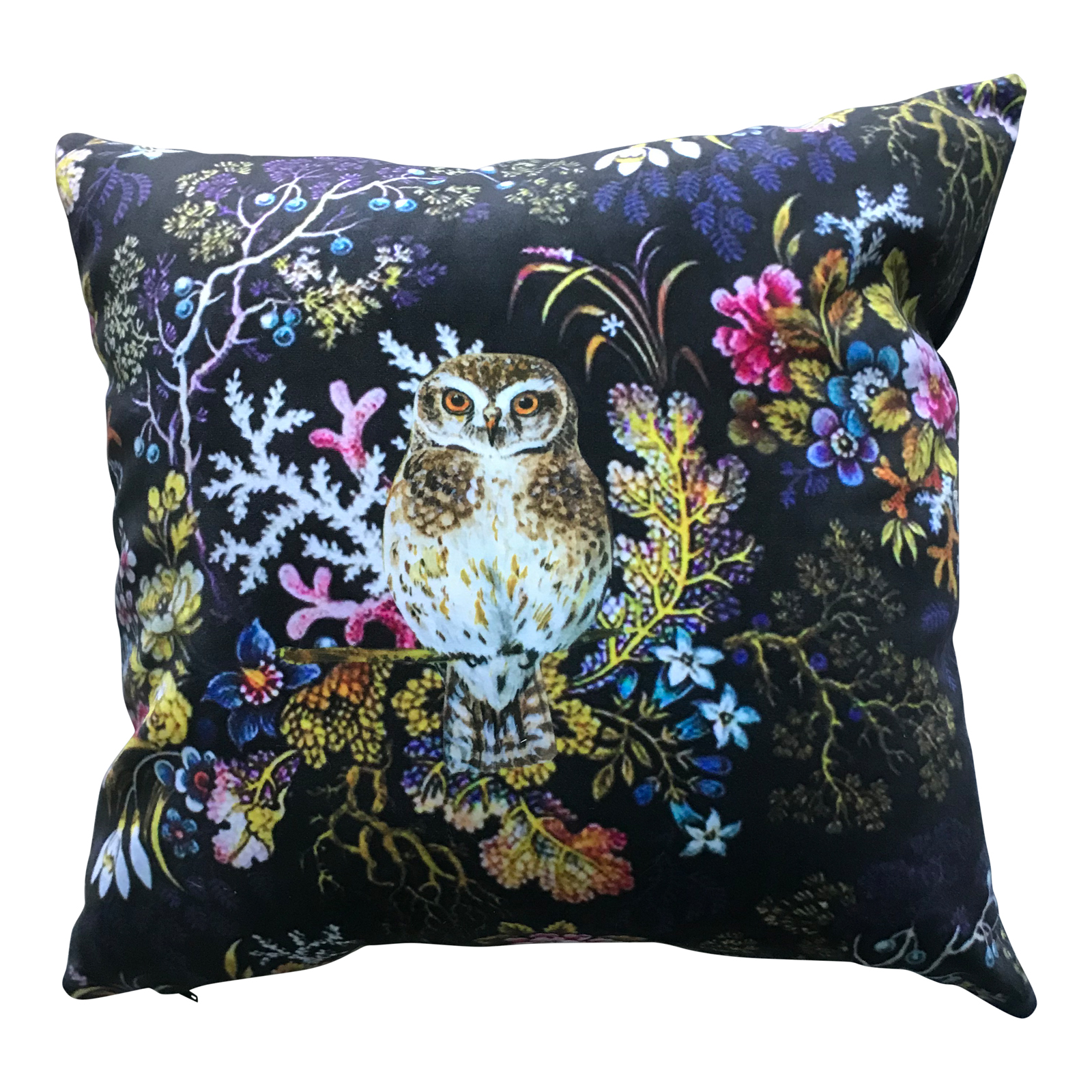 Diana Wilson Arcana Little Owl Velvet Cushion - Small