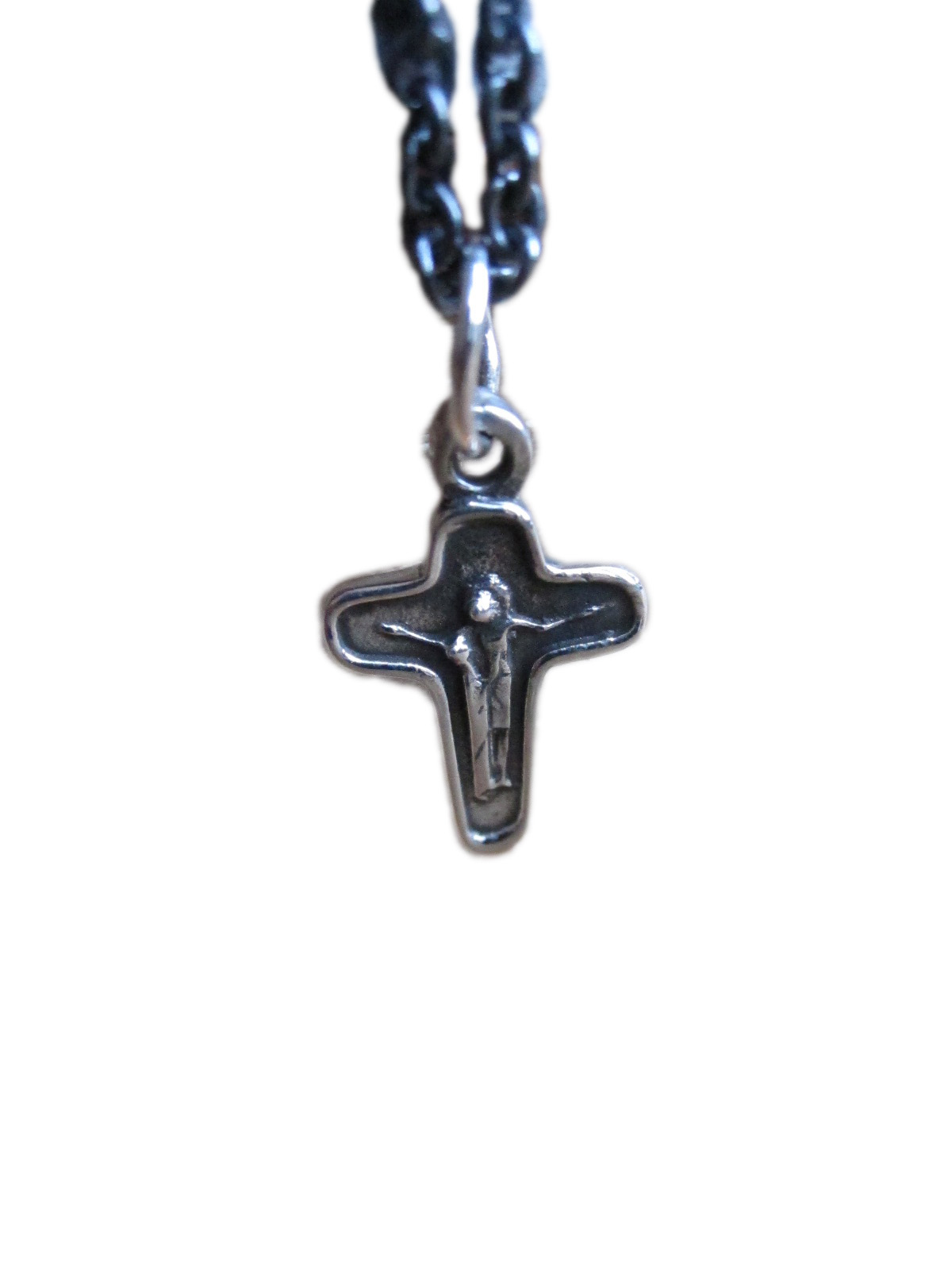 Window Dressing The Soul Wdts Oxidised Jesus On The Cross Small Pendant