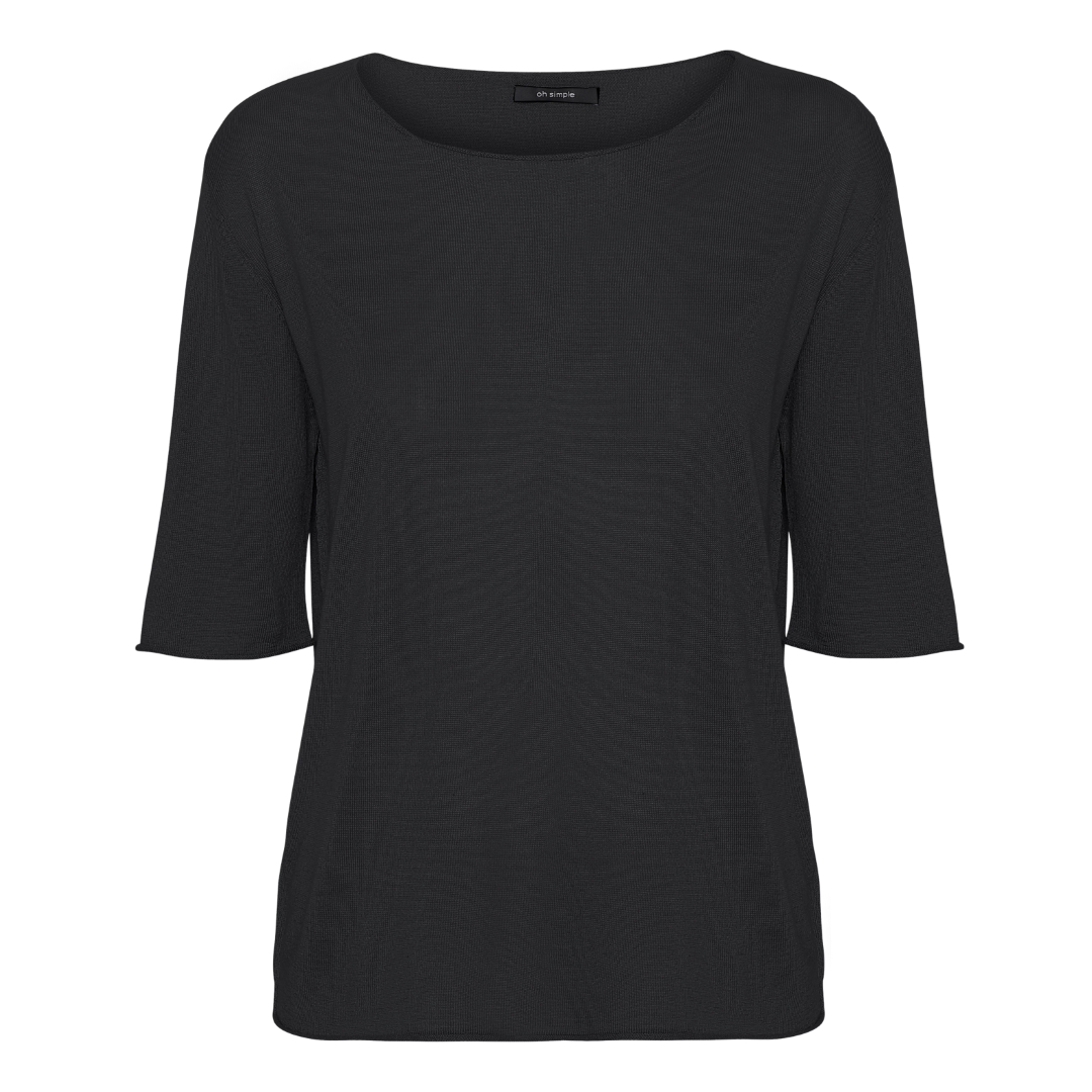 Oh Simple Black Silk Cashmere Knit