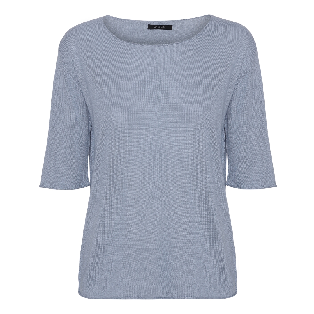 Oh Simple Sky Blue Silk Cashmere Knit