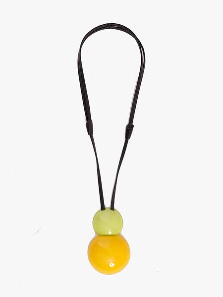 Monies Venezia Pendant Necklace Citrus Polyester