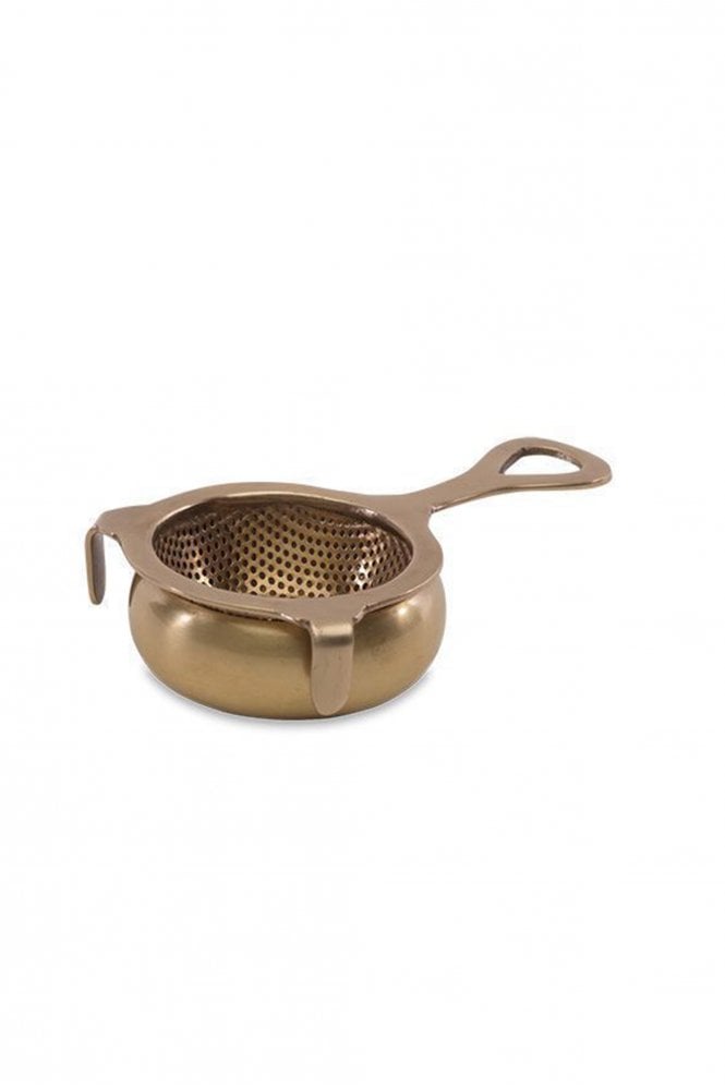 Nkuku Antique Brass Tea Strainer