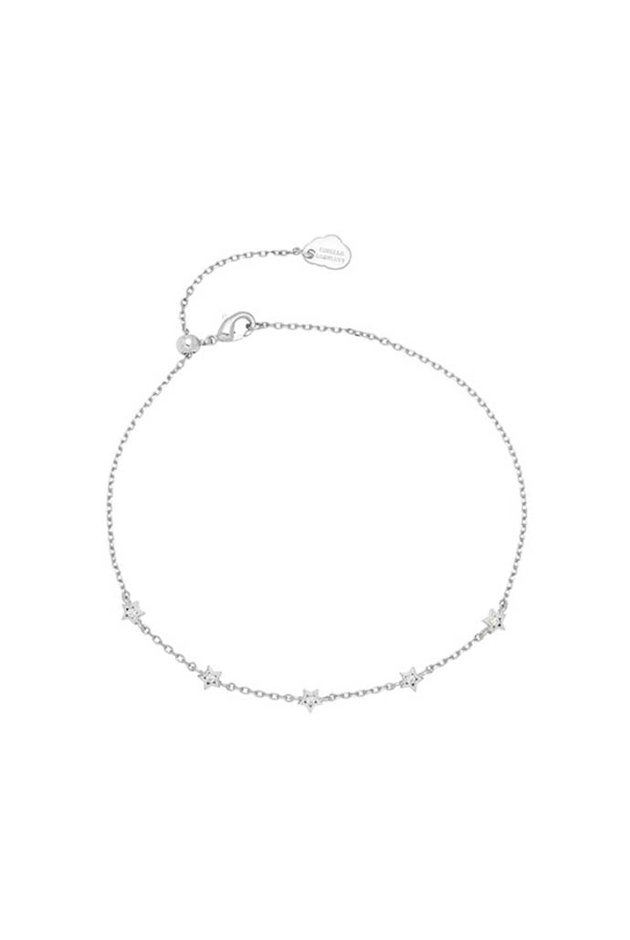 estella-barlett-mini-star-cz-silver-plated-chain-bracelet