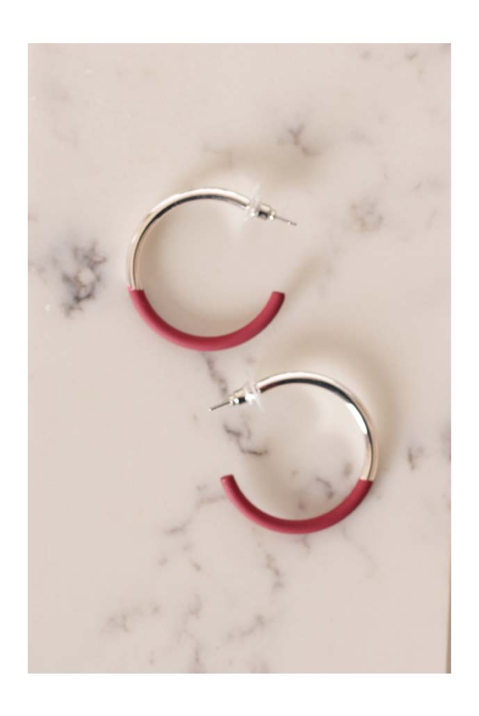 lilac-rose-small-red-and-silver-hoop-earrings