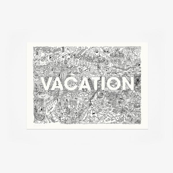 Brosmind Vacation Giclée Print A4