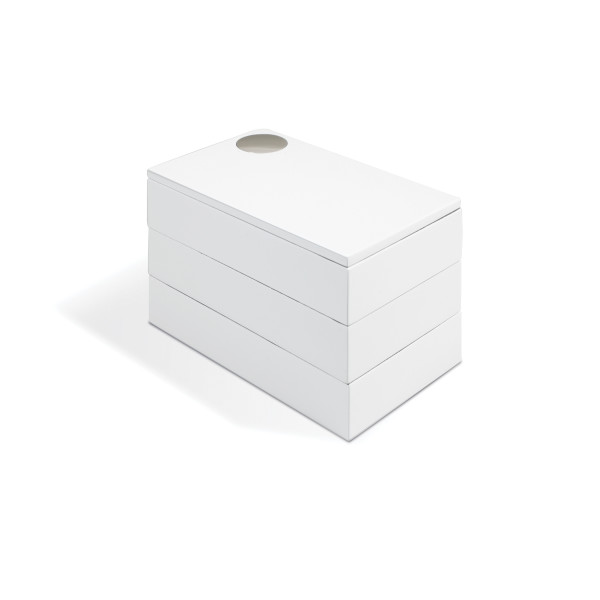 Umbra White Spindle Storage Box