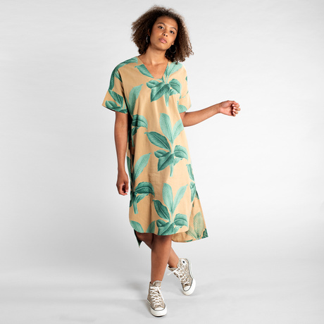 dedicated Green Kaftan Lysekil Khaki Leaves