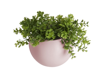 Present Time Pink Globe Ceramic Wall Planter