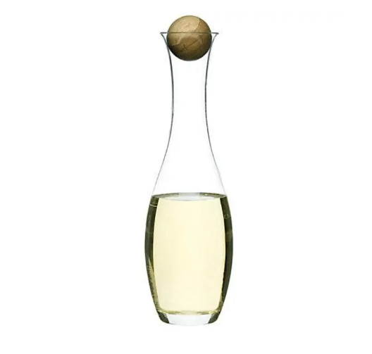 Formahouse Oval Oak Carafe with Oak Stopper