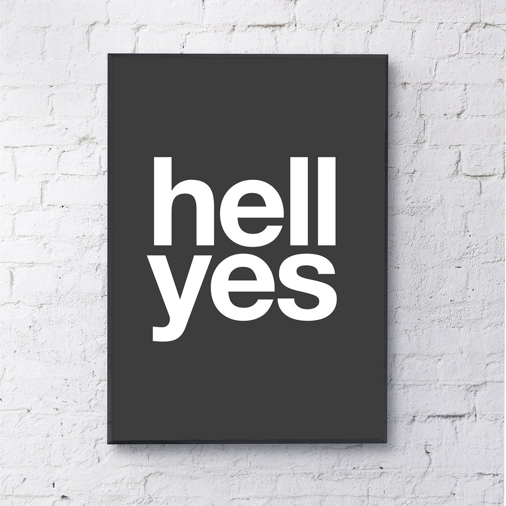 gayle-mansfield-a3-hell-yes-art-print