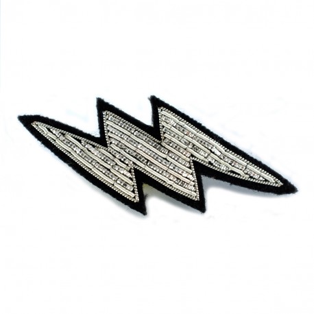 Macon & Lesquoy Silver Lightning Brooch