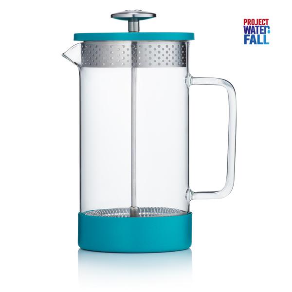 Barista & Co 8 Cup Teal Core Coffee Press Project Waterfall