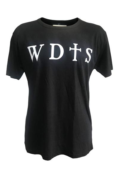 WDTS Bamboo Black T Shirt Logo On Front