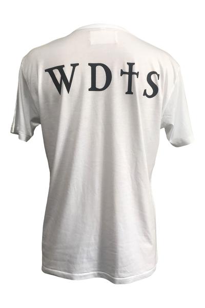 WDTS Bamboo White T Shirt Logo on Back