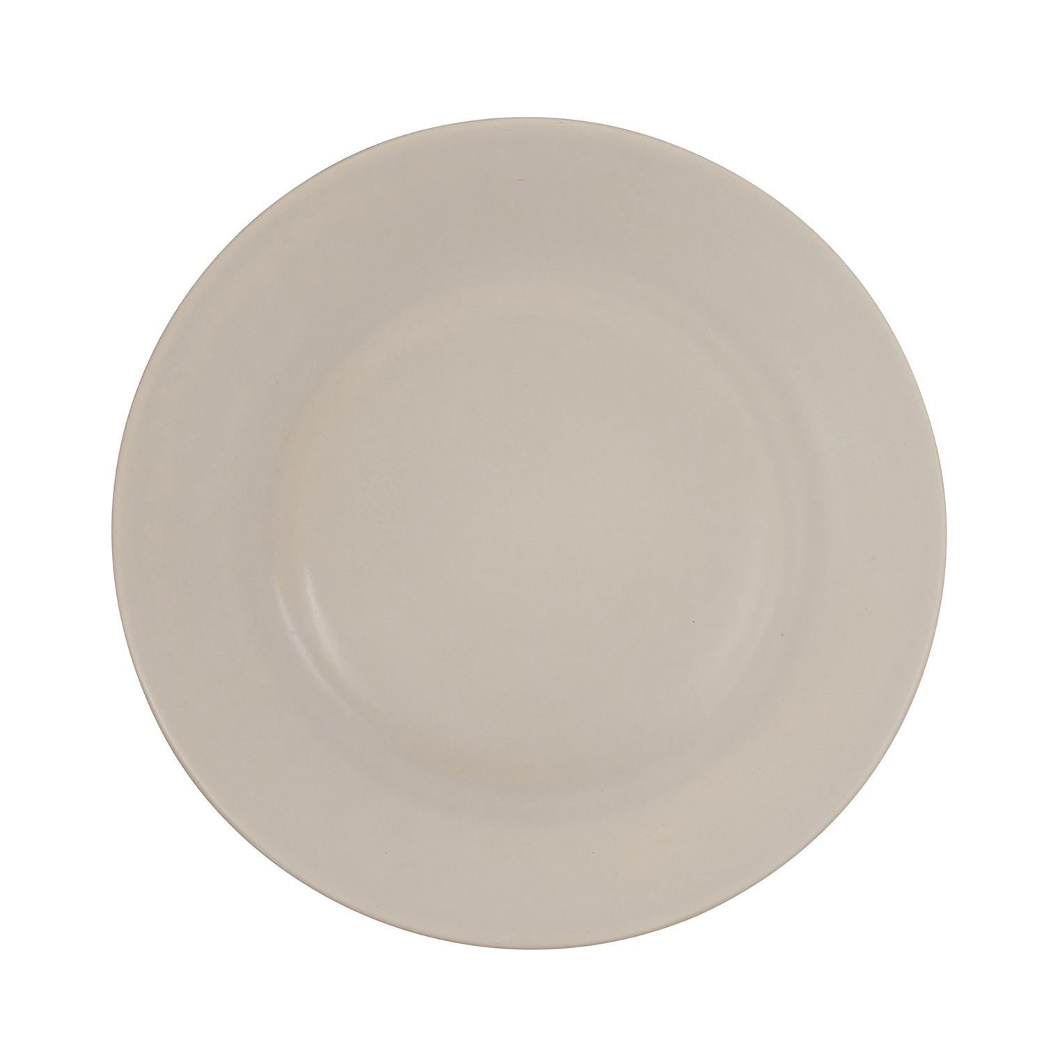 Hend Krichen Matt Grey Ceramic Dinner Plate