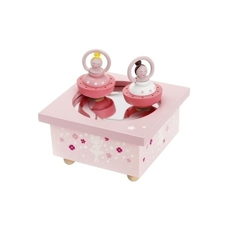 Trousselier Pink Dancing Ballerina Music Box