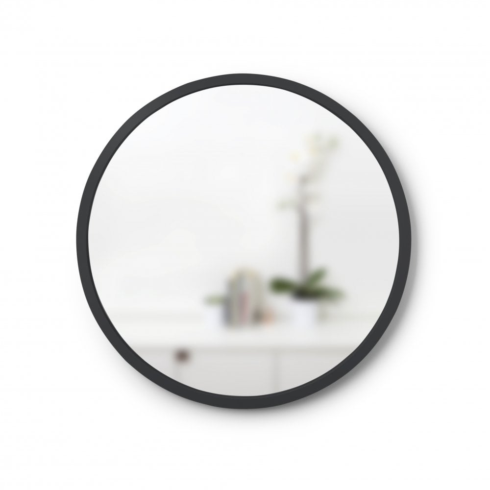 Umbra 46 cm Black Hub Wall Mirror