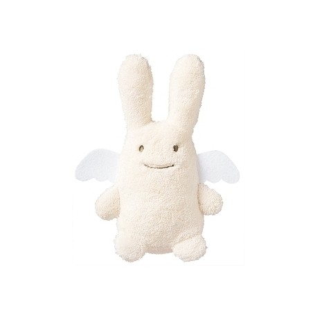 Trousselier 20cm Ivory Angel Rabbit Doudou with Rattle