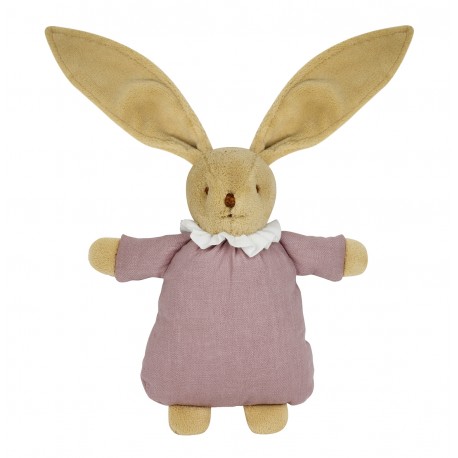 Trousselier Old Pink Linen Bunny Soft Toy