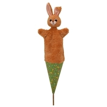 Bass et bass Marotte Rabbit Pop Up Hand Puppet