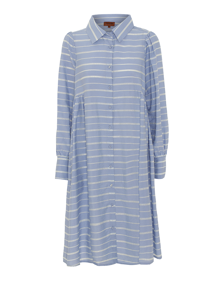 Trouva: Blue Striped Aida Shirt Dress