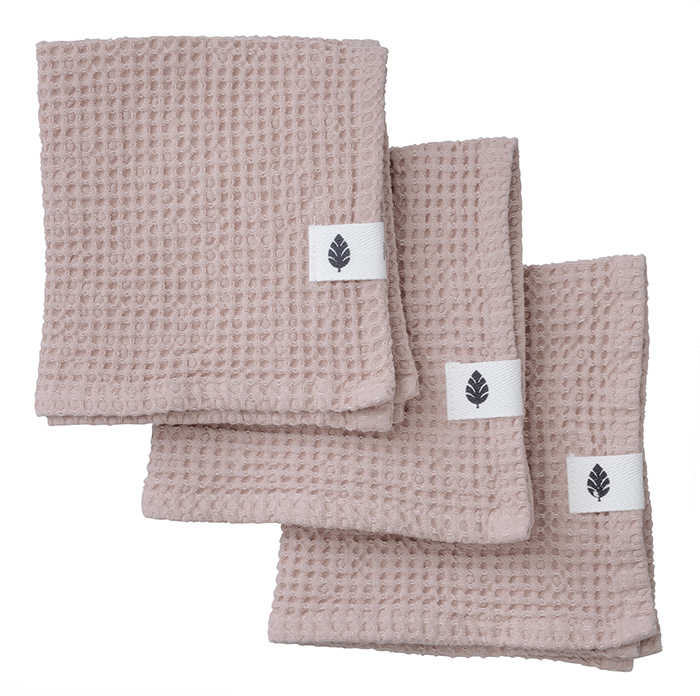 Bungalow DK Wash Cloth Waffly Nude Set of 3pcs