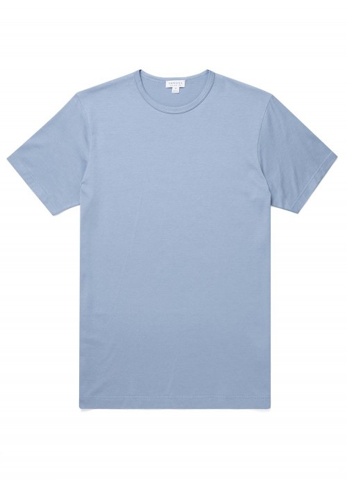 Sunspel Classic Crew Tee - Blue Sky