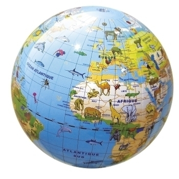 Bass et bass Animals Inflatable Globe Educational Game