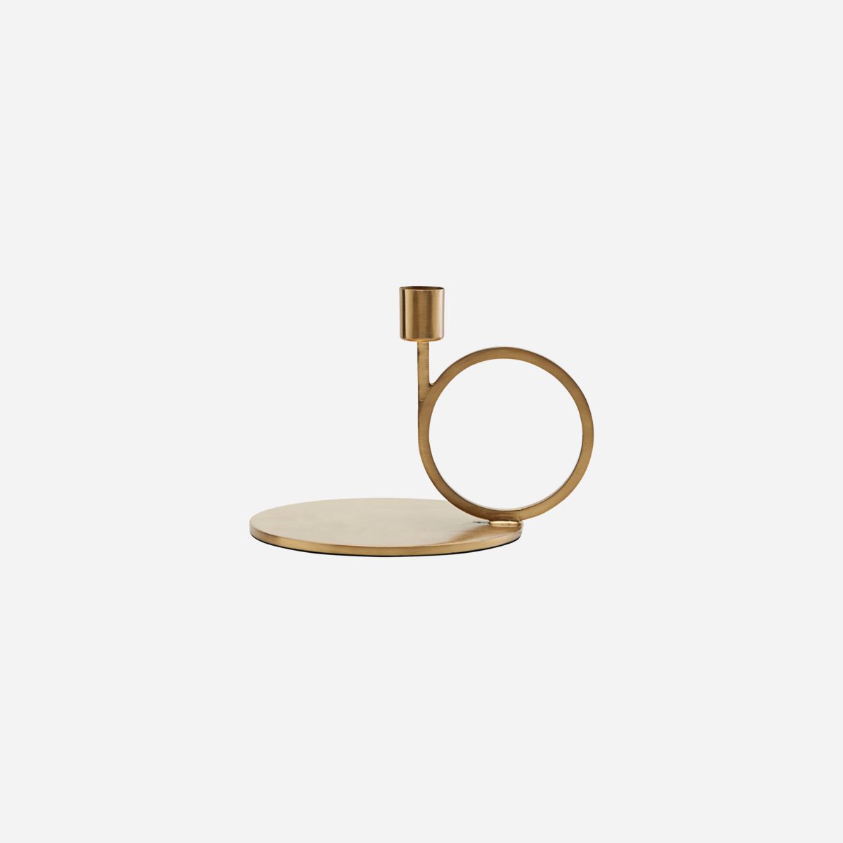 House Doctor Brass Finish Cirque Candle Stand