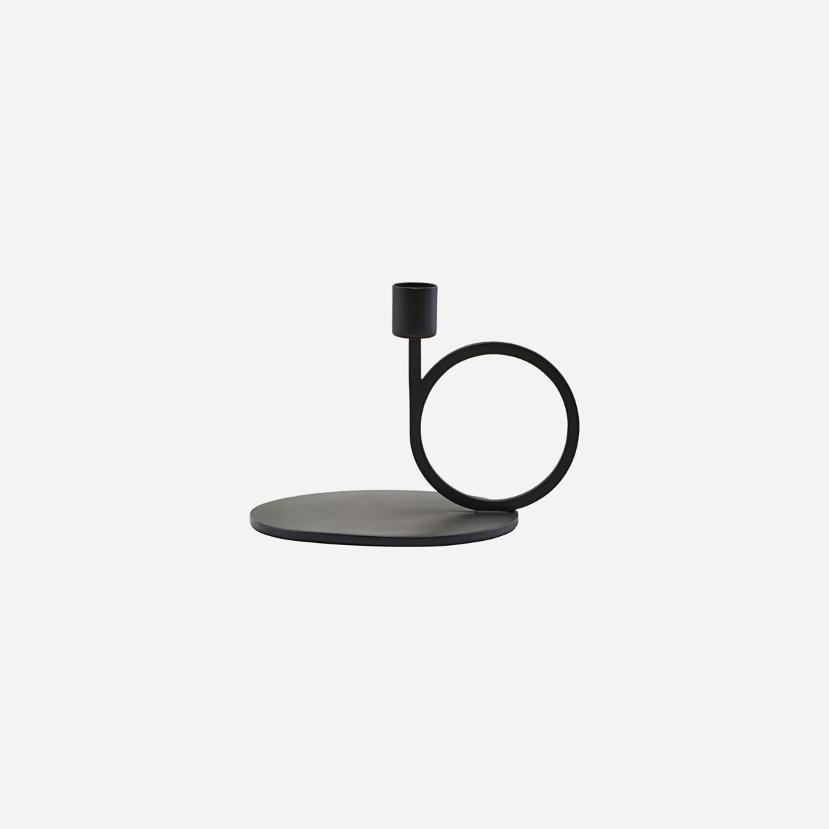 House Doctor Black Cirque Candle Stand