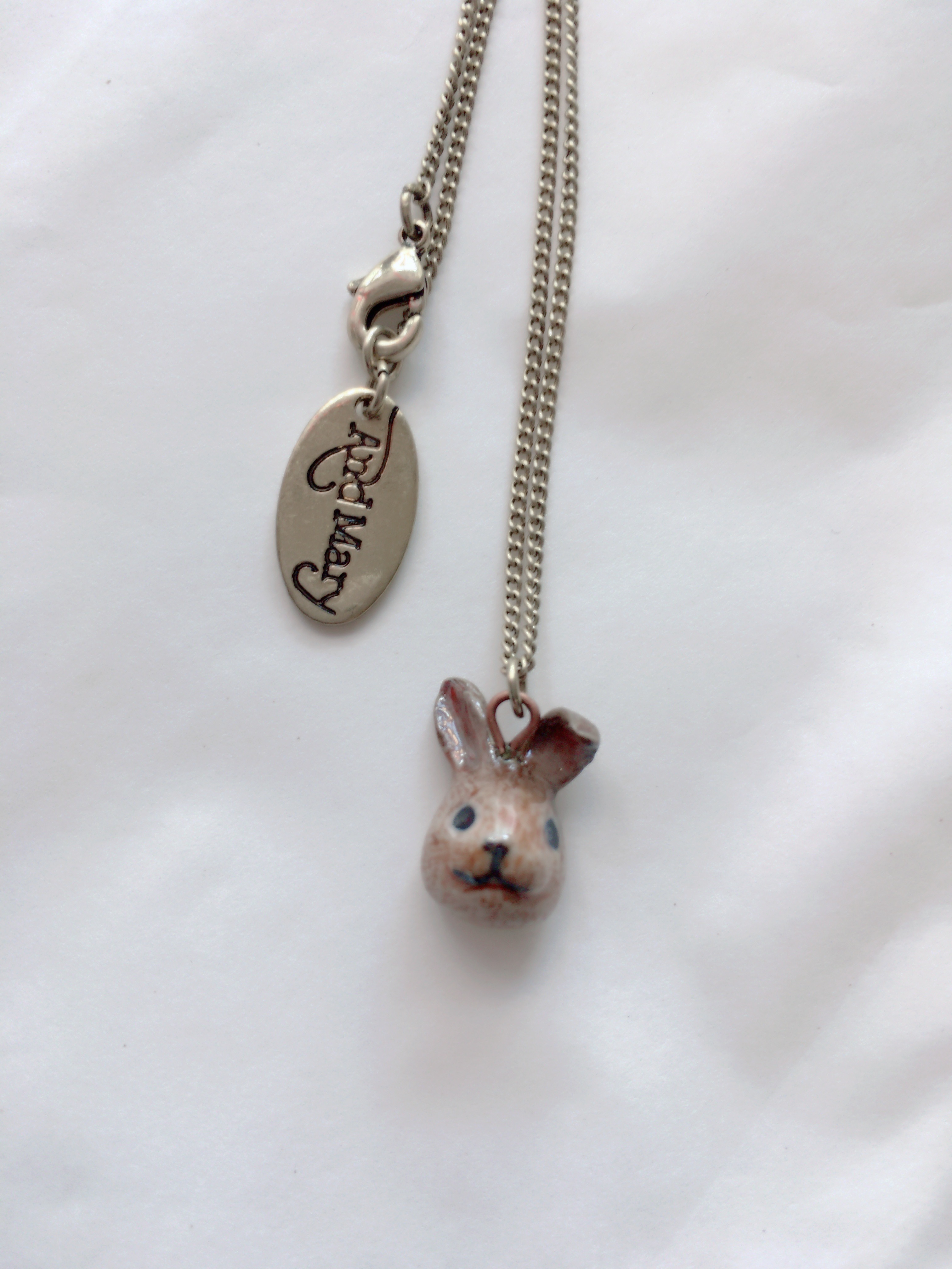 And Mary  Necklace Brown Bunny