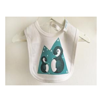 loretta-cosima-white-penguin-drawn-baby-bib