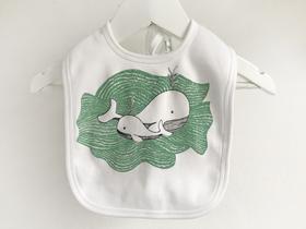 Loretta Cosima Whale Drawn Baby Bib