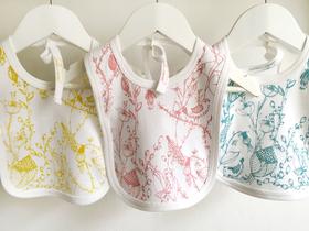 Loretta Cosima Pipilotta Motif Drawn Baby Bibs