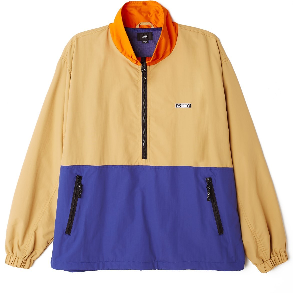 OBEY Tucker Anorak Coat Almond