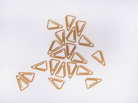 Monograph Gold Triangular Paper Clips